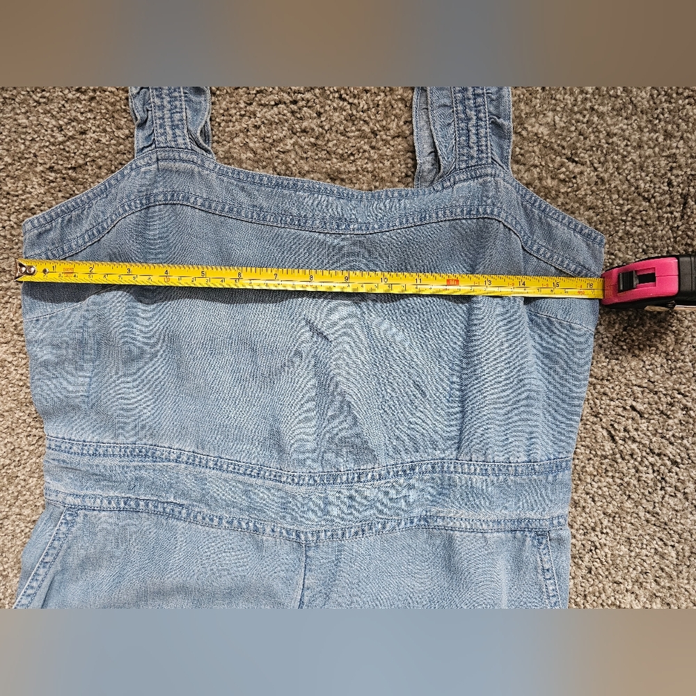 LOFT Light Blue Denim Jumpsuit - Picture 6 of 7